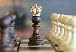 pawn wearing a crown Cash is king